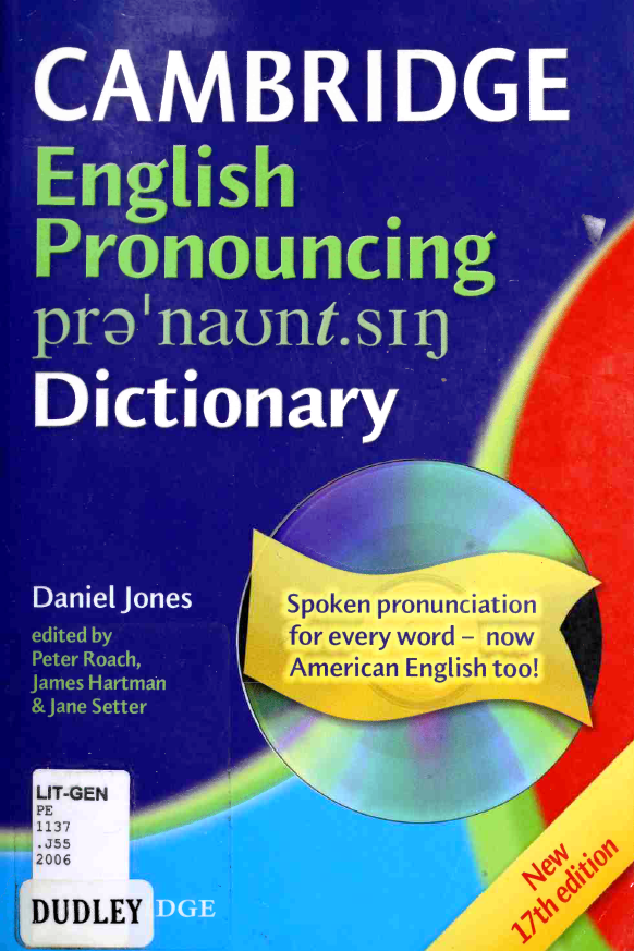 Cambridge English Pronouncing Dictionary, 17th Edition - ebooksz